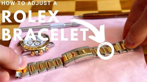 how to tighten a Rolex bracelet